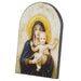 Madonna And Child Arched Wood Plaque - Bouguereau