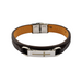 Men's Leather Cross Bracelet