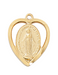 Miraculous Medal Gold Over Sterling Silver with 18" Gold Plated Chain