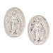 Miraculous Medal Silver Stud Earrings