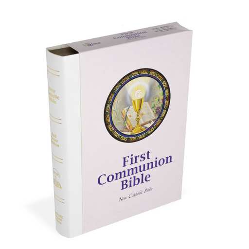 NCB First Communion Bible - White - Indexed