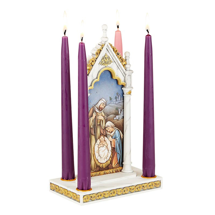 O Little Town Of Bethlehem Advent Candleholder - The Holy Family Candleholder