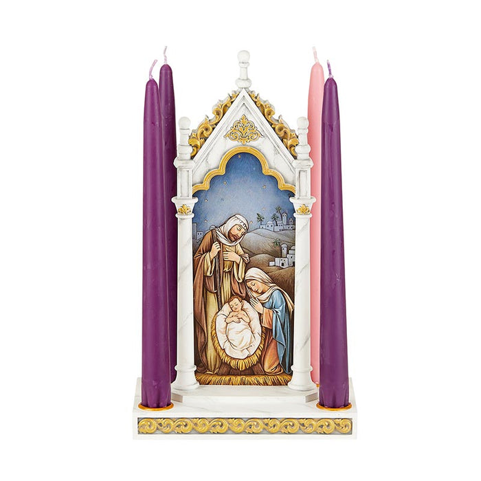 O Little Town Of Bethlehem Advent Candleholder - The Holy Family Candleholder