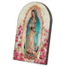 Our Lady Of Guadalupe Arched Wood Plaque