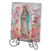 Our Lady Of Guadalupe Square Tile Plaque with Stand