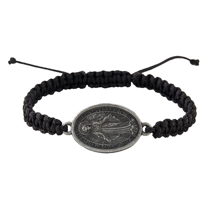 Our Lady of Grace Braided Nylon Bracelet