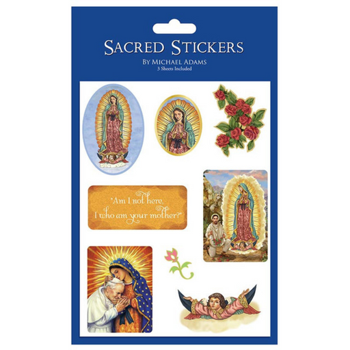 Our Lady of Guadalupe Catholic Stickers - 12 Units Per Package