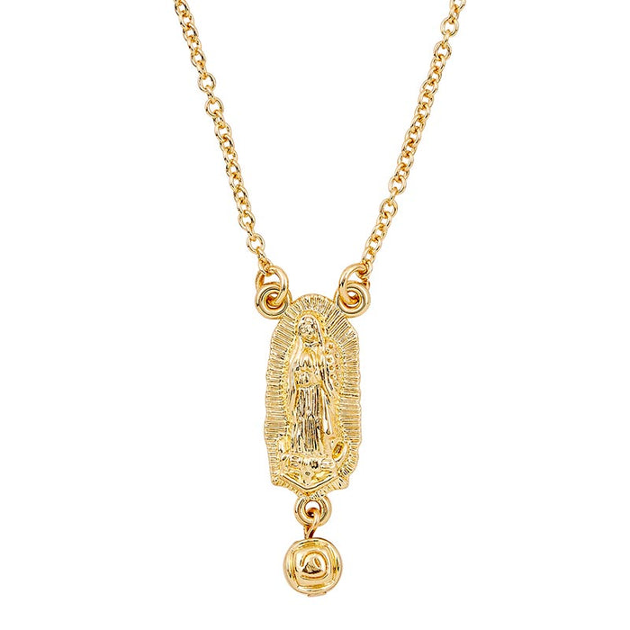 Our Lady of Guadalupe Gold Necklace