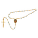 Our Lady of Guadalupe Gold Plated w/ Blue Pearl Rosary