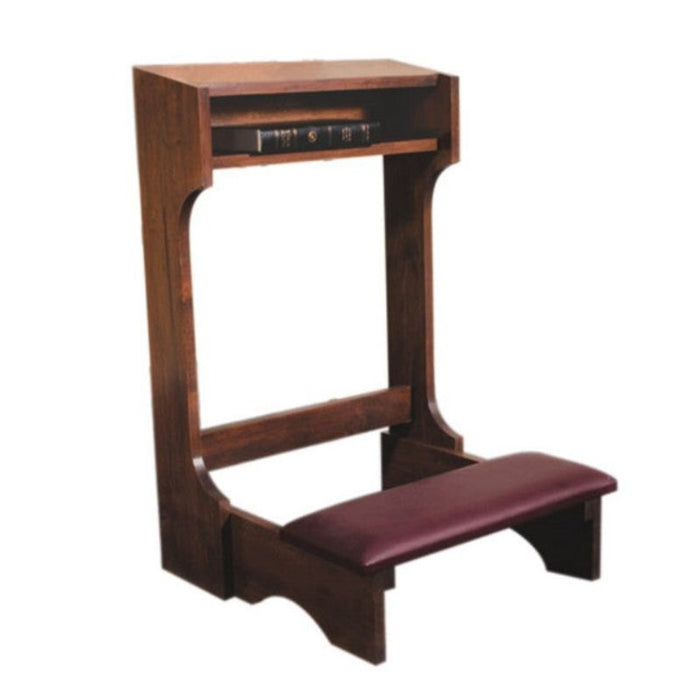 Padded Kneeler - Walnut Stain