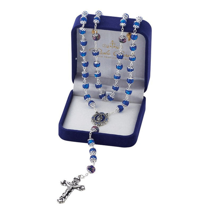 Paola Carola Miraculous Aqua Rosary