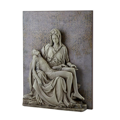 Pieta Garden Resin Wall Plaque