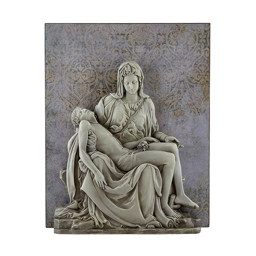 Pieta Garden Resin Wall Plaque