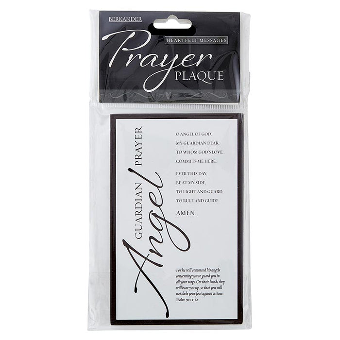 Prayer To The Guardian Angel Prayer Plaque