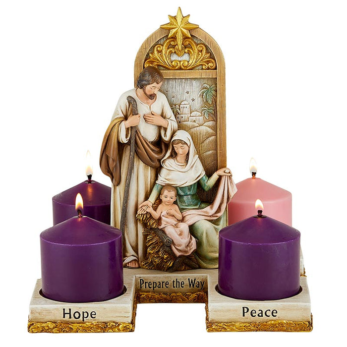 Prepare The Way Advent Candleholder -  Holy Family Candleholder