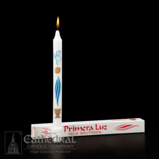 Primera Luz Baptismal Candle 3/4" x 9-1/4" S.F.E