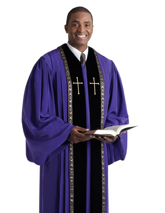 RT Wesley Pulpit Robe - Purple