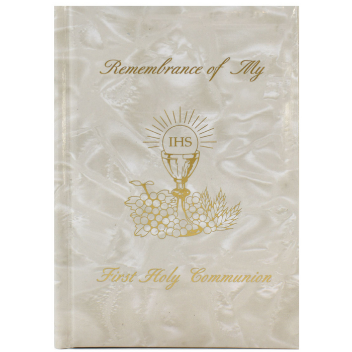 Remembrance Of My First Holy Communion - Girl - White Pearl