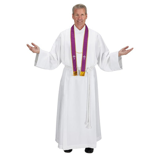 Reversible Confessional Stole - Purple/White