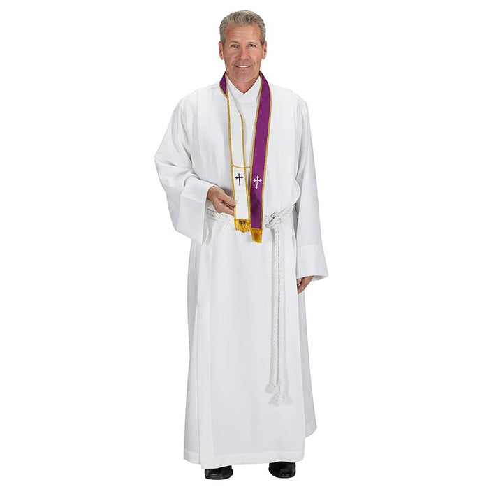 Reversible Confessional Stole - Purple/White