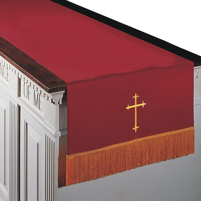 Reversible Fleur-de-Lis Cross Communion Table Runner