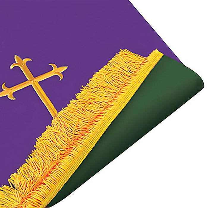 Reversible Fleur-de-Lis Cross Communion Table Runner