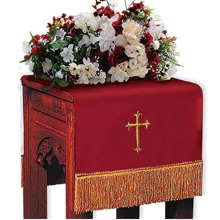 Funda reversible para soporte de flores Viva con forma de cruz de flor de lis