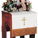 Reversible Fleur-de-Lis Cross Viva Flower Stand Cover