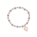 Rose Gold Plated Heart and Crystal Holy Spirit Bracelet