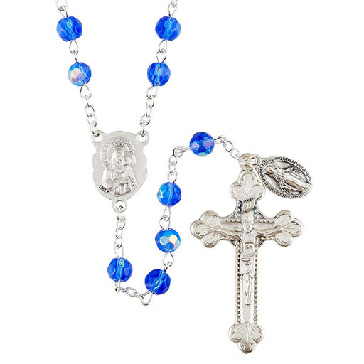 Sacred Heart Prague Cielo Rosary With Miraculous Medal Dangle