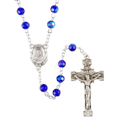 Sacred Heart Prague Sapphire Rosary