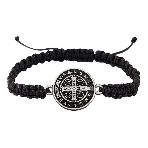 Saint Benedict Braided Nylon Bracelet