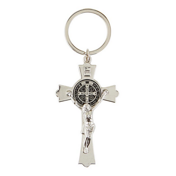 Saint Benedict Crucifix Keychain Saint Benedict Crucifix Keychains St Benedict Crucifix Keychain St. Benedict Crucifix Keychain Saint Benedict Keychain