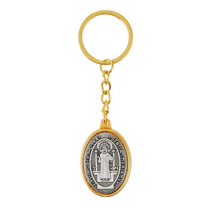 Saint Benedict Keychain St Benedict Keychain St. Benedict Keychain Saint Benedict Keychains St Benedict Keychains