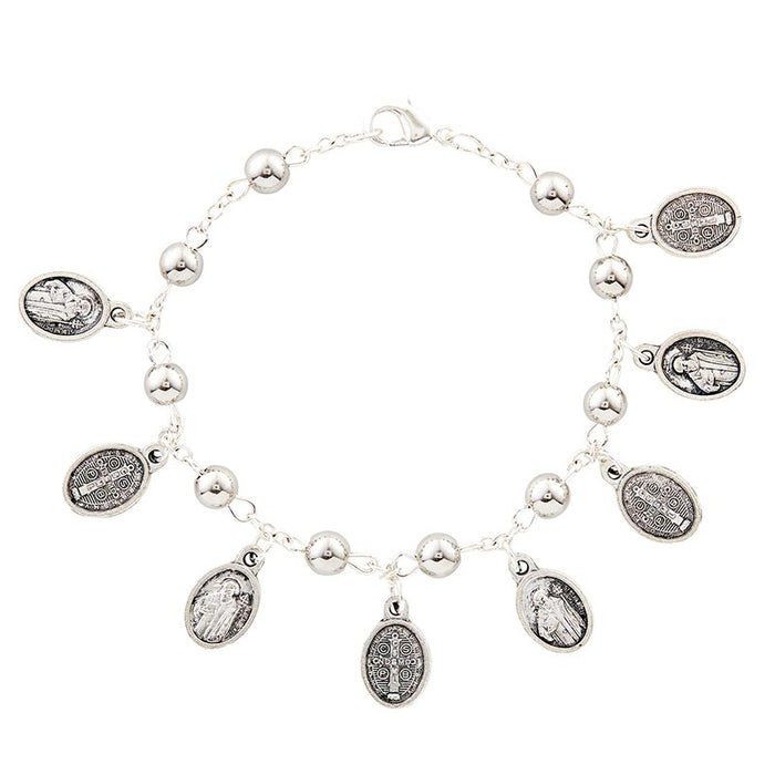 Saint Benedict Medal Bracelet - 12 Pieces Per Package