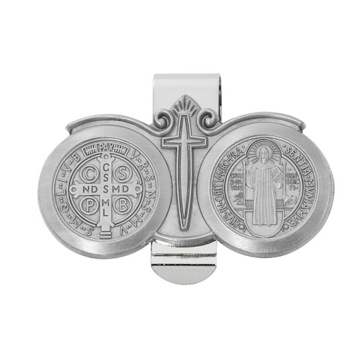 Saint Benedict Visor Clip