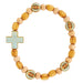 Saint Benedict Wood Bead Bracelet - 6 Pieces Per Package