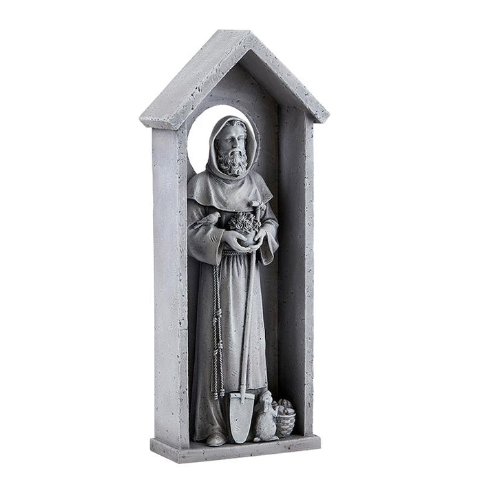 Saint Fiacre Wall Plaque 12.5" H