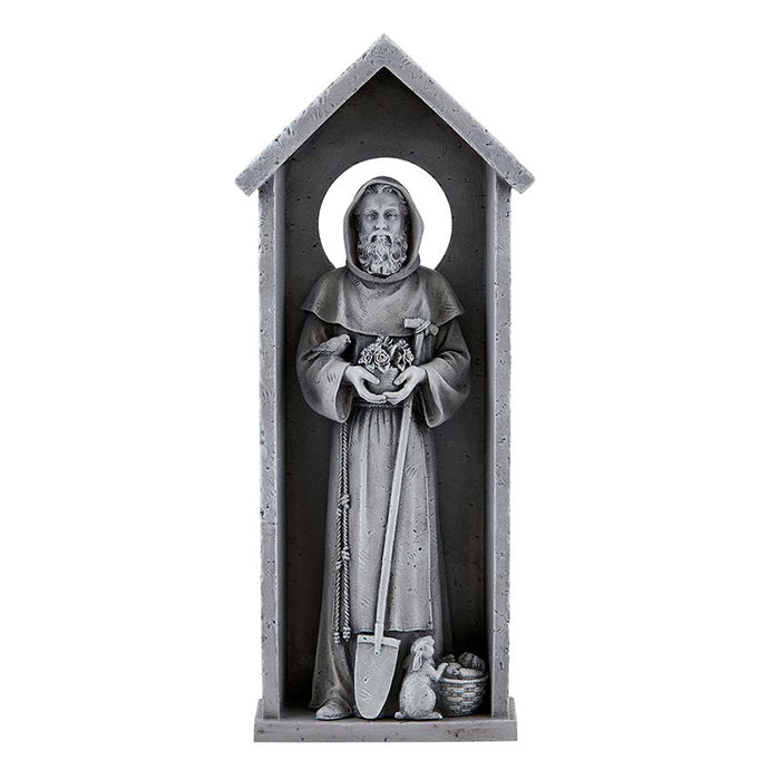 Saint Fiacre Wall Plaque 12.5" H