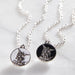 Saint Michael Black Enamel Necklace