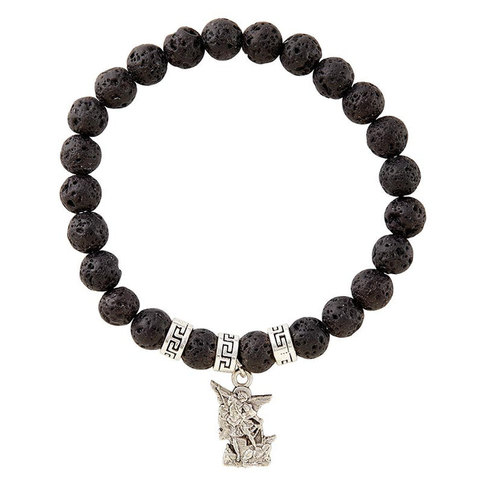 Saint Michael Bracelet with Dangle - 6 Pieces Per Package