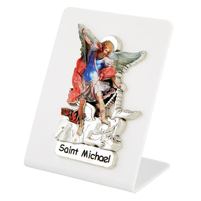 Saint Michael Desk Plaque - 2 Pieces Per Package