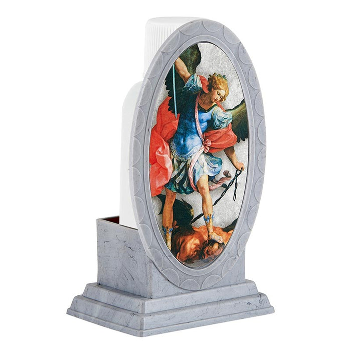 Saint Michael Holy Water Bottle with Holder