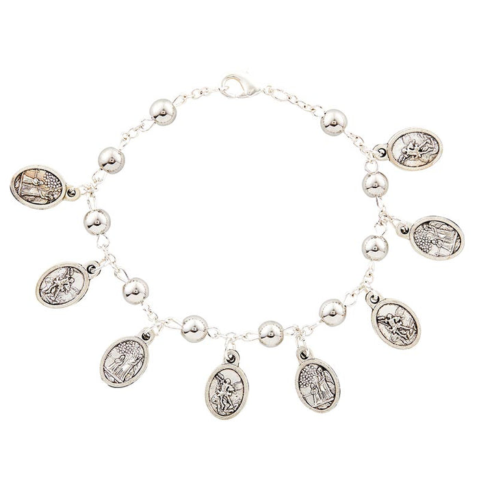 Saint Michael Medal Bracelet - 12 Pieces Per Package