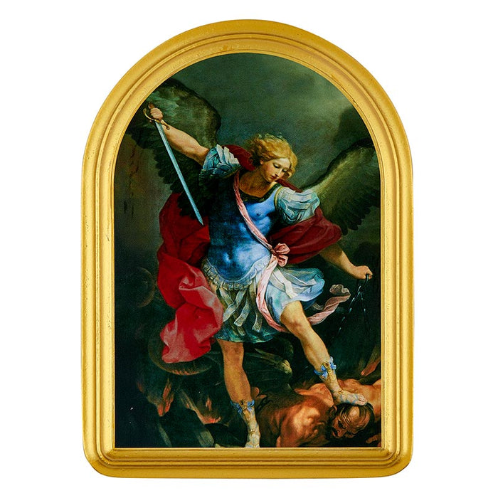 Saint Michael Sacred Blessings Wood Plaque