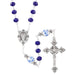 Sapphire Florentine Collection Rosary With Miraculous Center