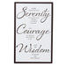 Serenity Prayer Plaque