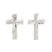 Silver Cross Stud Earrings