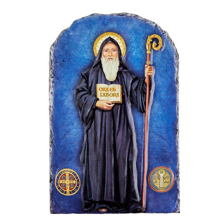 St. Benedict Arched Tile Plaque