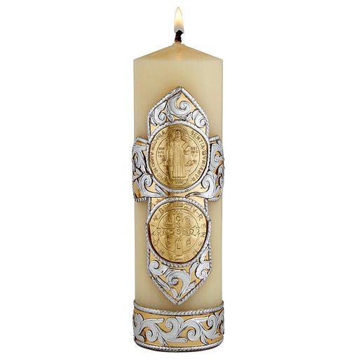 4-3/4" H St. Benedict Devotional Candle